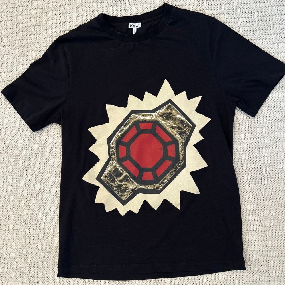 Loewe Black Graphic T-shirt‎ XS Fits up to 8 Unisex